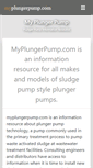 Mobile Screenshot of myplungerpump.com